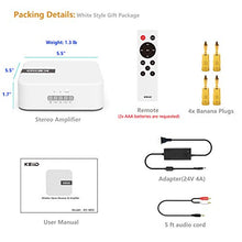ギャラリービューアに画像を読み込む, ステレオ レシーバー、WiFi Bluetooth ワイヤレス ストリーミング、2.1 ホーム オーディオ システム用のサブウーファー出力、ブックシェルフ パッシブ スピーカー システム用の光 AUX 入力、時計アラームとスリープ タイマーを備えたアプリ コントロール
