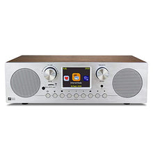 Load image into Gallery viewer, FM Wi-Fi Internet Radio Alarm Clock Stereo Speakers Micro SD Line Out Aux in 30,000+ Stations Stress Relief Relaxation Sleep Aid 2.8" Color Display Wooden Casing
