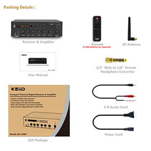 Load image into Gallery viewer, Bluetooth (V5.0) Stereo Digital Amplifier Receiver RMS 2X 40W for Home Audio Passive Speakers System, Compact with USB/Optical/SPDIF/AUX/MP3/Mic, Remote Control Sleep Timer