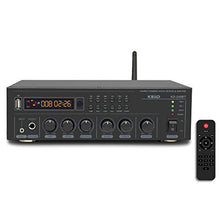 Load image into Gallery viewer, Bluetooth (V5.0) Stereo Digital Amplifier Receiver RMS 2X 40W for Home Audio Passive Speakers System, Compact with USB/Optical/SPDIF/AUX/MP3/Mic, Remote Control Sleep Timer