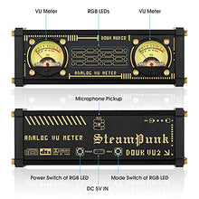 Load image into Gallery viewer, Retro Dual Analog VU Meter RGB Sound Level Indicator DB Panel Display