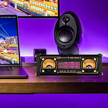 Load image into Gallery viewer, Retro Dual Analog VU Meter RGB Sound Level Indicator DB Panel Display