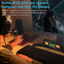 Load image into Gallery viewer, Retro Dual Analog VU Meter RGB Sound Level Indicator DB Panel Display