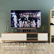 ギャラリービューアに画像を読み込む, Bluetoothステレオシステム付き家庭用CDプレーヤー木製デスクトップスピーカーFMラジオUSB SD AUXリモートコントロール、長さ28インチ、重量20ポンド
