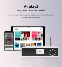 Load image into Gallery viewer, Multi-room WiFi 2.4G and 5G Airplay2 | Bluetooth 5.0 Stereo Receiver Amp 240W