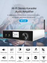 Load image into Gallery viewer, HiFi Stereo Karaoke Amplifier Audio Bluetooth 5.0 Receiver