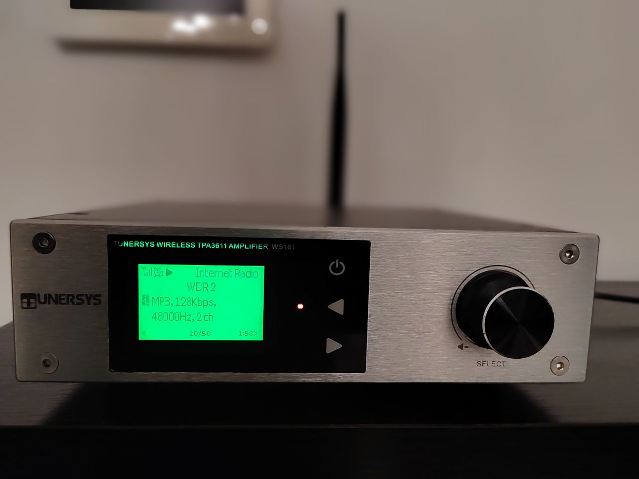 TUNERSYS WS161 WiFi Internet Radio Tuner / Amplifier Bluetooth Player