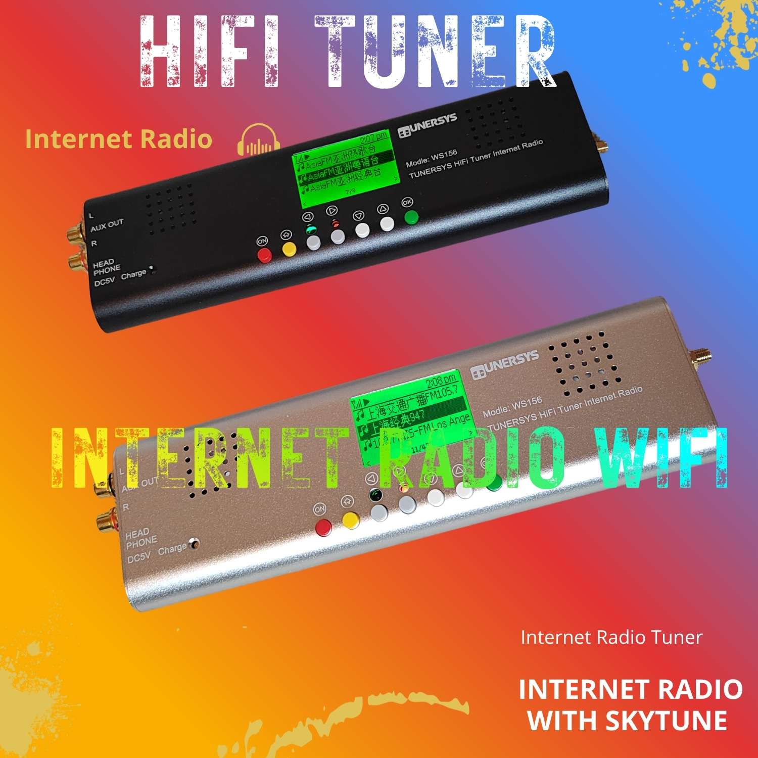 便携 HiFi 收音机 WS156：公园、旅行也能听全球电台