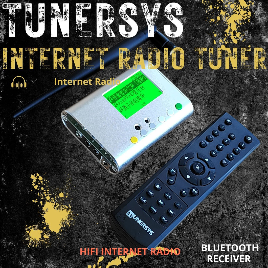 Tuner Radio Internet WiFi Player Bluetooth Stereo HiFi