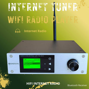 Internet Radio Tuner Audio Wireless Stereo Receiver Bluetooth Amplifier