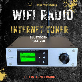 Sintonizador de radio por Internet WiFi Amplificador estéreo Receptor de red Bluetooth