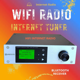 Sintonizador de radio por Internet WiFi Amplificador estéreo Receptor de red Bluetooth