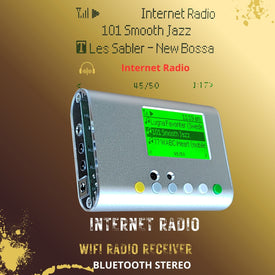 Sintonizador de radio por Internet WiFi Amplificador estéreo Receptor de red Bluetooth