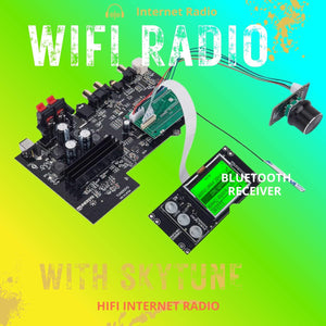 DIY Internet Radio Tuner with WiFi Bluetooth Stereo and Amplifier Board