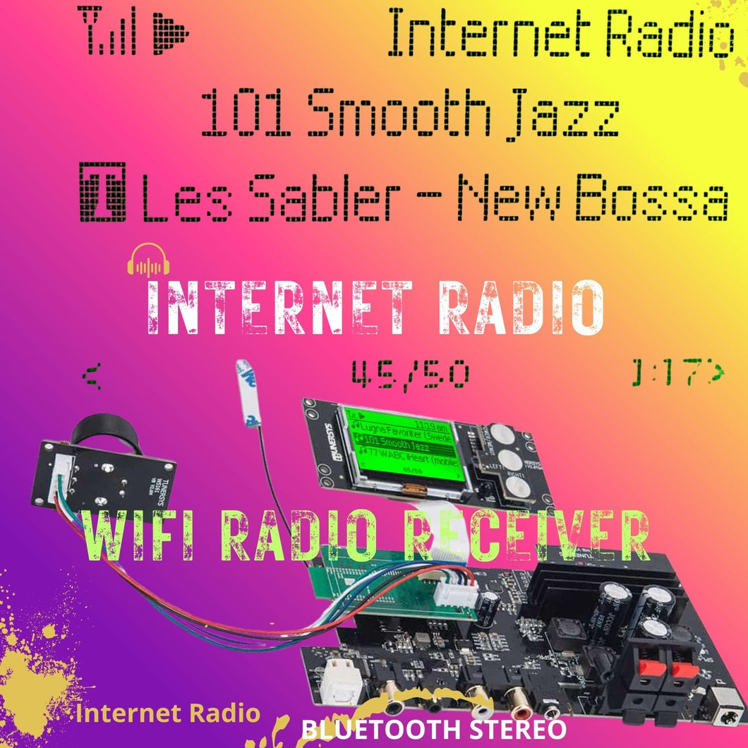 WiFi 互联网收音机调谐器立体声放大器网络接收器蓝牙