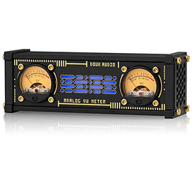 Retro Dual Analog VU Meter RGB Indicador de Nível de Som Exibição do Painel DB