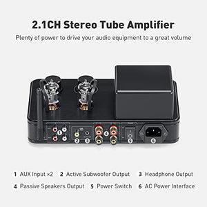 Audio T3 2.1 CH Hi-Fi Class AB Bluetooth 5.0 Amplifier Headphone Amp