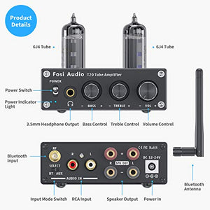 Audio T20 Bluetooth 5.0 Tube Amplifier Headphone Amp | Tunersys