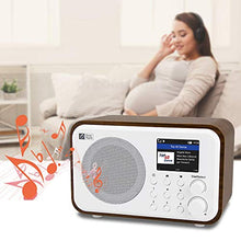 Load image into Gallery viewer, WiFi Internet Radios WR-336N Portable Digital Radio with Rechargeable Battery Bluetooth Receiver with 2.4” Color Display, 4 Preset Buttons, Support UPnP &amp; DLNA-White
