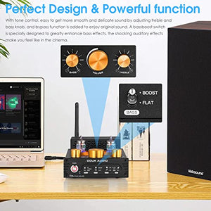HiFi Stereo Bluetooth 5.0 Vacuum Tube Amplifier MM Phono Amp for Turntables 320W