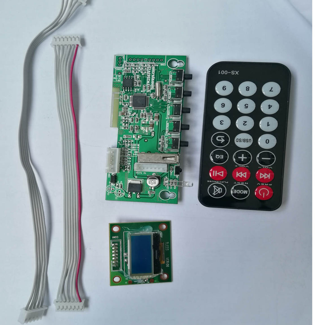 Painel do reprodutor de pesquisa de pasta MP3 Bluetooth USB Controle remoto LCD TB2563 TM2563RL